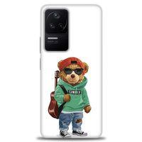 Xiaomi Poco F4 Kılıf HD Baskılı Kılıf - Teddy Bear + Tam Ekran Koruyucu