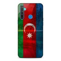 Realme 5i Uyumlu Kılıf Azarbaijan (43) Thin Fit Kılıf Bayrak Manzara