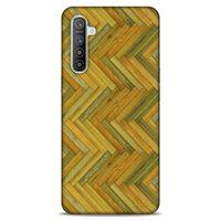 Lopard Oppo Realme XT Uyumlu Kılıf Wood'X (32) Soft Silikon Kılıf Desenli