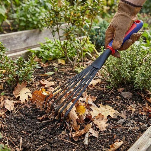 WORKPRO WP331028 360x87mm Çelik Profesyonel Mini Bahçe Tırmığı