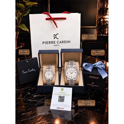 Pierre Cardin Bay ve Bayan Çiftlere Özel Tasarım Özel Kutu Ve Hediye Paketili Çift Kol Saati PC26.01
