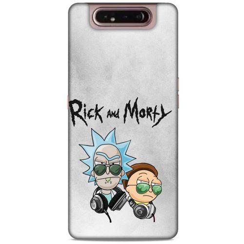 Samsung Galaxy A80 Uyumlu Kılıf Rick And Morty (4) Koruma Kılıfı Eye Patch Morty