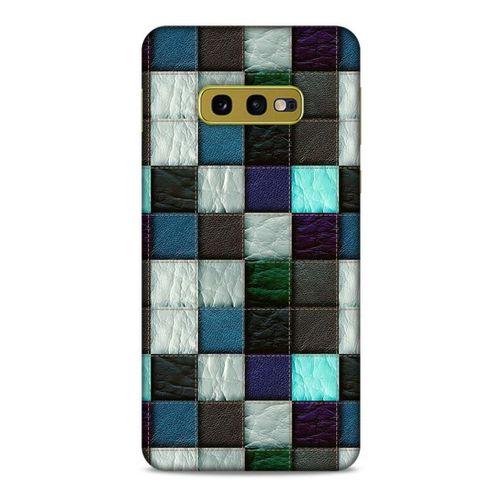 Samsung Galaxy S10e Kılıf Patchwork (46) Core Armor Kılıf Gri Cam Göbeği