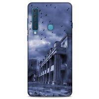Samsung Galaxy A9 2018 Kılıf Depresyon (39) Liquid Crystal Kılıf Şeker Pembe Bordo
