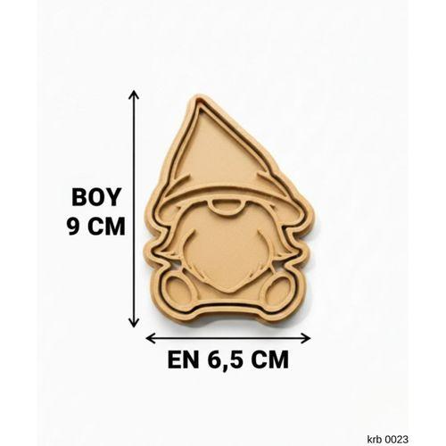 Sevimli Oturan Noel Cucesi Sekillendirici Kalip Kurabiye Hamur Kesici Seti