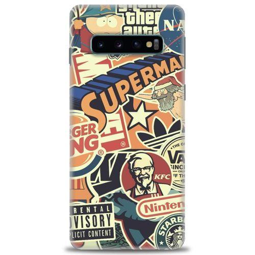 Samsung Galaxy S10 Kılıf HD Baskılı Kılıf - Superman + Tam Ekran Koruyucu