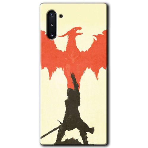 Potkal Hediye Fabrikası Samsung Galaxy Note 10 Kılıf HD Desen Baskılı Arka Kapak - Dragon Hunter 1