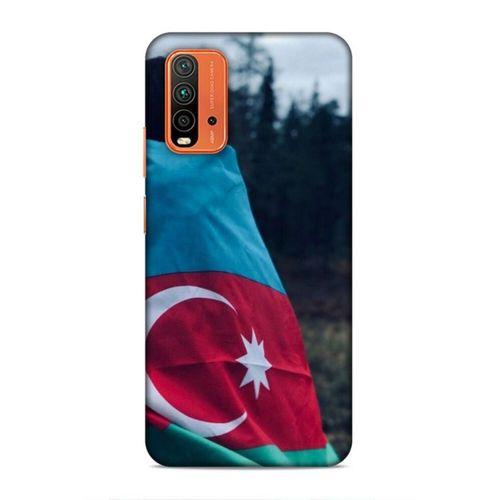 Xiaomi Redmi 9T Uyumlu Kılıf Azarbaijan (38) Neo Hybrid Kılıf Bayrak Kadın