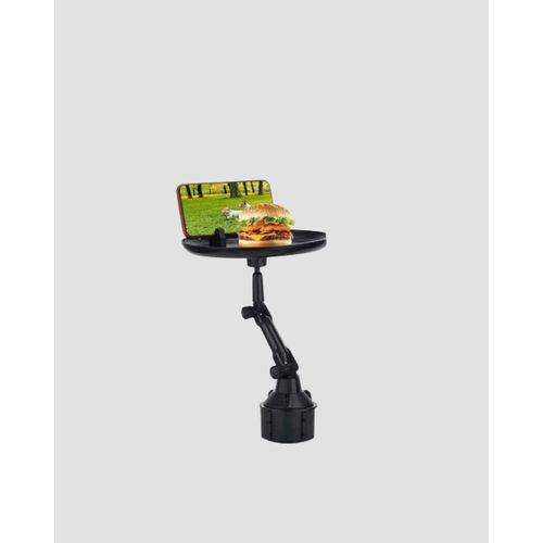 360° Döner Araç Bardaklık Tepsisi Geniş Yemek Alanlı Telefon Standlı