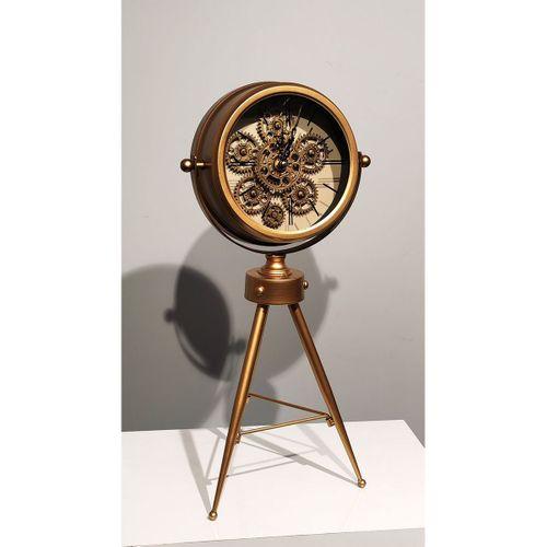 Özel Tasarım Metal  Çarklı Masa Saati