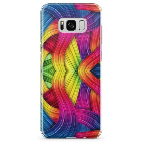 Samsung Galaxy S8 Plus Kılıf Moda Renkler Arka Kapak Koruma Desenli Full Koruyucu