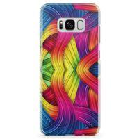 Samsung Galaxy S8 Plus Kılıf Moda Renkler Arka Kapak Koruma Desenli Full Koruyucu