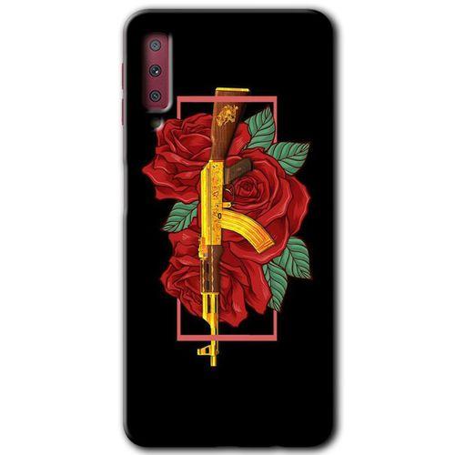 Potkal Hediye Fabrikası Samsung Galaxy A7 2018 Kılıf HD Desen Baskılı Arka Kapak - Bedel