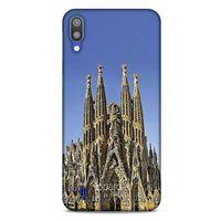 Samsung Galaxy M10 Kılıf Dünya Mimarisi (36) Glitter Kılıf La Sagrada Familia
