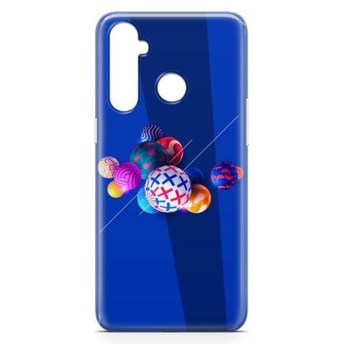 Realme 5 Pro Kılıf 3D Toplar Arka Kapak Koruma Desenli Full Koruyucu