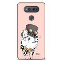Animax Papyonlu Domuz LG K61 Kılıf Desenli Silikon