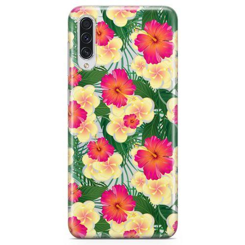 Samsung Galaxy A50s Kılıf Kanada Çiçekleri Arka Kapak Koruma Desenli Full Koruyucu