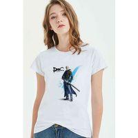 Dmc Vergil Devil May Cry Baskılı Beyaz Kadın Tshirt