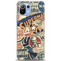 Xiaomi Mi 11 Lite Kılıf HD Baskılı Kılıf - Superman + Tam Ekran Koruyucu