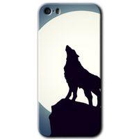 MRCİLETİSİM iPhone 5 Kılıf HD Desen Baskılı Arka Kapak + Temperli Cam - Dolunay Bozkurt