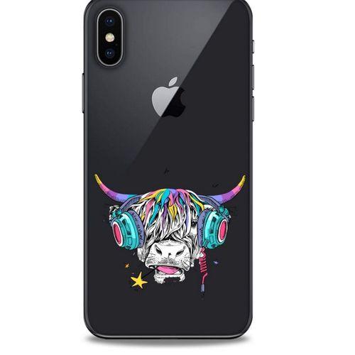 Zoologix (8) Apple Iphone X Şeffaf Kılıf Silikon Desenli