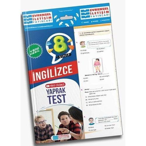 8. Sınıf İngilizce Konu Özetli Yaprak Test Evrensel İletişim Yayınları