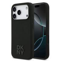 Apple iPhone 17 Pro Kılıf DKNY Orjinal Lisanslı M-safe Şarj Özellikli Metal Logolu Silikon Kapak
