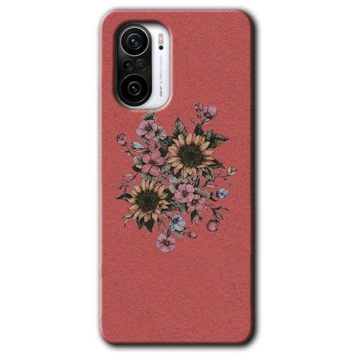 Potkal Hediye Fabrikası Xiaomi Redmi Mi11i Kılıf HD Desen Baskılı Arka Kapak - Retro Çiçek