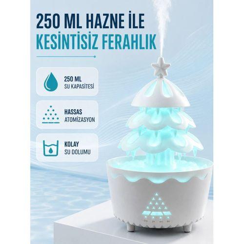 Şans Ağacı Led Işıklı Ultrasonik Buhar Makinesi Esansiyel Yağ Aroma Yayıcı