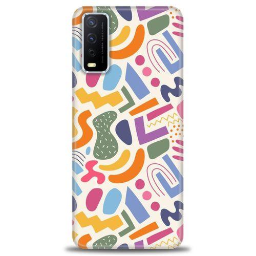 Vivo Y11S Kılıf HD Baskılı Kılıf - Color + Tam Ekran Koruyucu