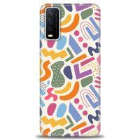 Vivo Y11S Kılıf HD Baskılı Kılıf - Color + Tam Ekran Koruyucu