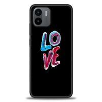 Xiaomi Redmi A1 Kılıf HD Baskılı Kılıf - Renkli Love + Tam Ekran Koruyucu