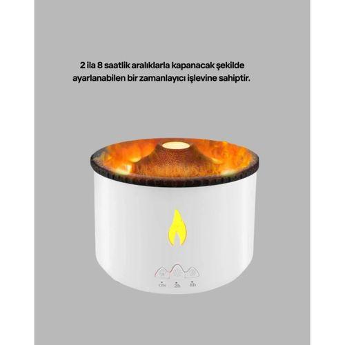 3d Alev Işıklı Aromaterapi Makinesi – 360 Ml Su Kapasiteli Sessiz Difüzör