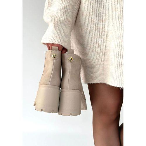 Belay Bej Nubuk Topuklu Bot