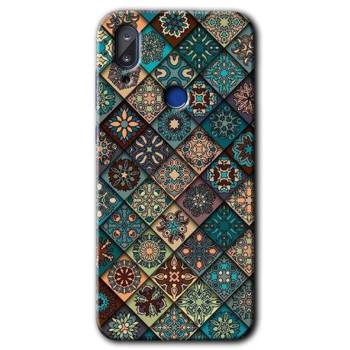 Vestel E5 Kılıf HD Desen Baskılı Arka Kapak - Mat Mandala