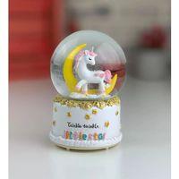 pilelistore Unicorn Kar Küresi Orta Boy Sarı Ay