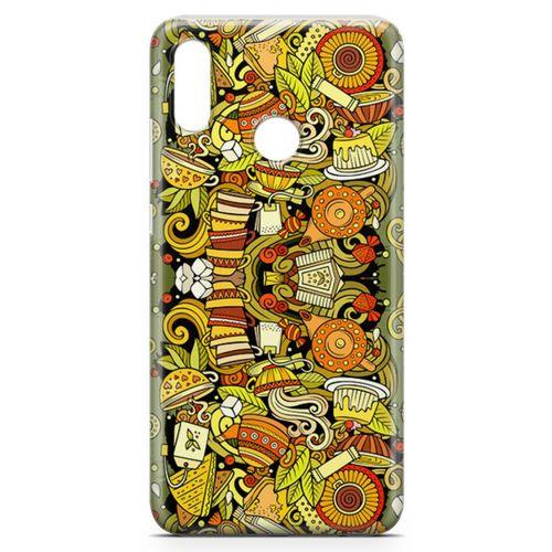 Huawei Y7 Prime 2019 Kılıf Çay Çeşitleri Arka Kapak Koruma Desenli Full Koruyucu