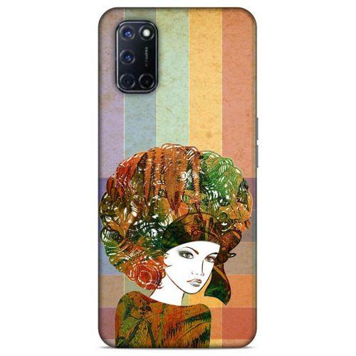 Lopard Oppo A72 Uyumlu Kılıf Sürreal Yüzler ♀ (33) Hybrid Kılıf Baskılı