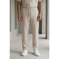 Prawer Baggy Kalıp Odessa Kumaş Jogger Erkek Pantolon- Bej