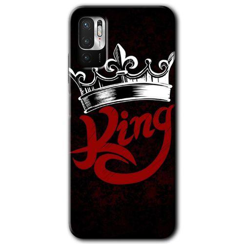 Potkal Hediye Fabrikası Xiaomi Redmi Note 10 5G Kılıf HD Desen Baskılı Arka Kapak - King