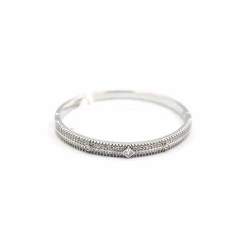 Zirkon Taşlı Bilezik - Gümüş