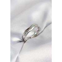 Gümüş Renk Su Damlası Model Zirkon Taşlı Kadın Yüzük