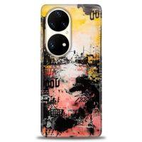 Huawei P50 Pro Kılıf HD Baskılı Kılıf - Karışık Baskı + Tam Ekran Koruyucu