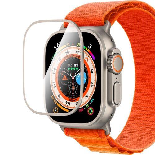 Apple Watch Ultra 49mm CaseWorld Alloy Serisi Safir Akıllı Saat Temperli Cam Ekran Koruyucu