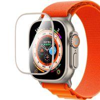 Apple Watch Ultra 49mm CaseWorld Alloy Serisi Safir Akıllı Saat Temperli Cam Ekran Koruyucu