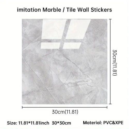 Gri Mermer Desen Duvar Sticker (30*30)