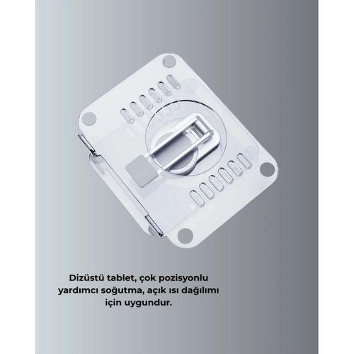 Katlanabilir Tablet Standı Ayarlanabilir Kaymaz Şeffaf Tasarım