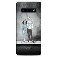 Samsung Galaxy S10 Plus Kılıf FunnyMaX (46) Core Armor Kılıf Antrasit Köpek