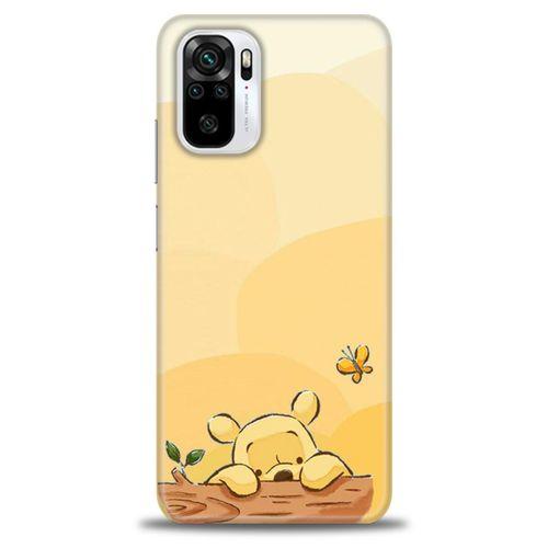 Xiaomi Poco M5s Kılıf HD Baskılı Kılıf - Winnie ve Kelebek + Tam Ekran Koruyucu