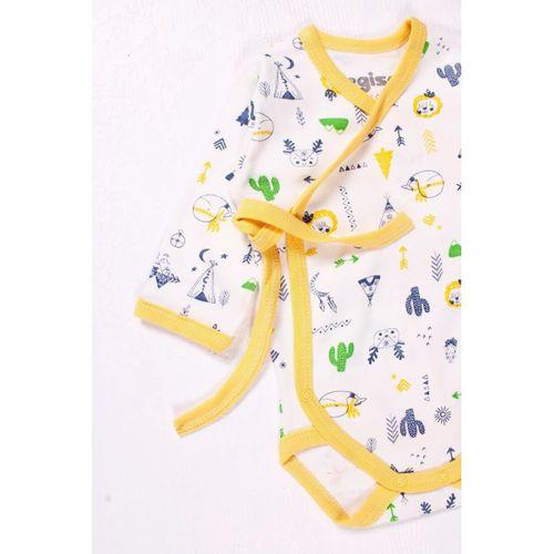 Kruvaze Bağlamalı Camp Desenli 2'li Erkek Takım